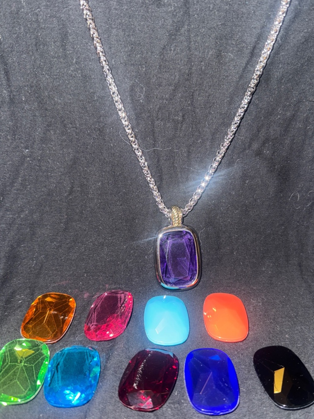 Vintage rare Joan Rivers Classic collection lots of Interchangeable Stones